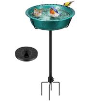 Banho para Pássaros VIVOHOME com Fonte Solar Resistente às Intempéries 5,5 L