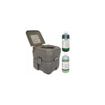 Banho químico portátil portátil 20L inodoro + líquido Banho químico portátil portátil 20L inodoro + líquido