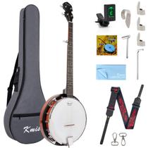 Banjo Kmise de 5 Cordas com Ressonador e Pele de Remo