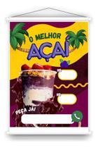 Banner Açaí 30x40cm para Uso Interno e Externo