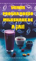 Banner açai milk shake Banner açai milk shake