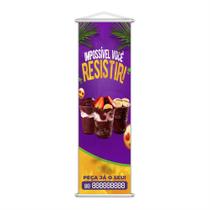 Banner Açaí No Copo Complementos Tele 100X30Cm Banner Açaí No Copo Complementos Tele 100X30Cm