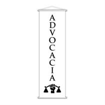 Banner Advocacia Advogado Direito Serviço Branco 100x30cm - PlimShop