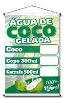 Banner Agua De Coco 50x70cm - new face! comunicação visual