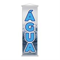 Banner Água Garrafa Bebida Venda Conveniência Lona 100X30Cm Banner Água Garrafa Bebida Venda Conveniência Lona 100X30Cm