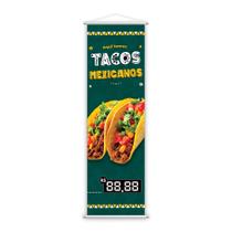 Banner Aqui Temos Tacos Mexicanos Lanches