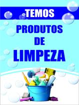 Banner Arte Pronta - Temos Produtos De Limpeza Banner Arte Pronta - Temos Produtos De Limpeza