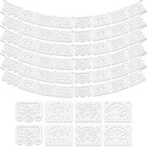 Banner Asoulin White Papel Picado para decoração de festa, 90 pés, pacote com 6