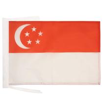 Banner Bandera Singapur 30x45cm Poliéster Banner Bandera Singapur 30x45cm Poliéster