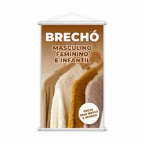 Banner Brechó Masculino Feminino Infantil Roupas 80x50cm