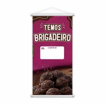 Banner Brigadeiro Doce Chocolate Confeitaria Lona 60x40cm