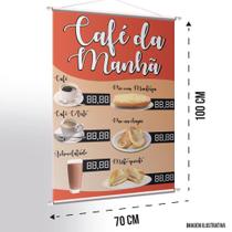 Banner Café Da Manha Lista De Produtos Com Campo Editável - Shop G Artes