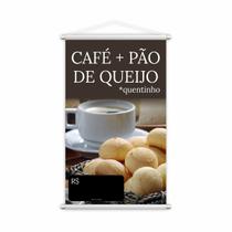 Banner Café e Pão de Queijo Preço Cafeteria Lona Grande