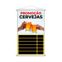 Banner Cervejas Bebidas Tabela Preços Grande