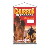 Banner Churros Brasileiro 40x60cm - new face! comunicação visual