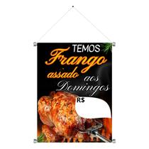 Banner Completo Frango Assado Lona 440g 80x60cm Completo