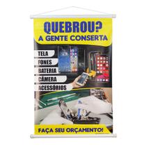 Banner Conserto De Celular Serviços Impressão Alta Qualidade - Shop G Artes