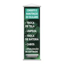 Banner Conserto Manutenção De Celulares Número Pix 100X30Cm