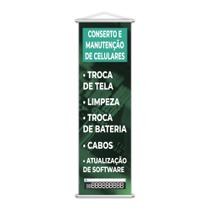 Banner Conserto Manutenção de Celulares Número Pix 100x30cm
