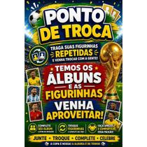 Banner Copa 2026 Figurinhas e Álbum 60x80 Decoração Futebol