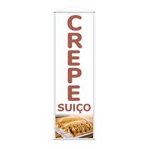 Banner Crepe Suíço Preço Fundo Branco Comida Lona 100x30cm Banner Crepe Suíço Preço Fundo Branco Comida Lona 100x30cm