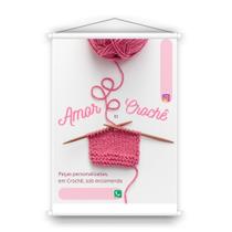 Banner Crochê Tam:G 60x80cm Placas Iguassu: Pendure, Decore e Divulgue com Estilo - Perfeito para Uso Interno e Externo, Resistente ao Clima!