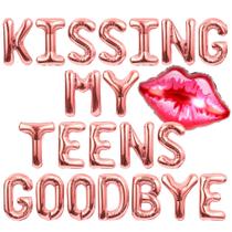 Banner de balão JeVenis Kissing My Teens Goodbye 20º aniversário