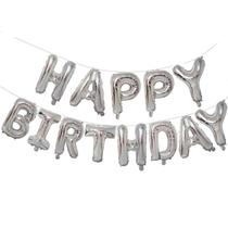 Banner de Balões de Aniversário KALOR - 40cm, Mylar, Formato Happy Birthday