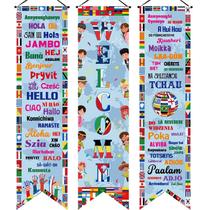 Banner de bandeira Outus World Flag Decoration 47,2 x 11,8 em 3 unidades Banner de bandeira Outus World Flag Decoration 47,2 x 11,8 em 3 unidades