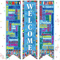 Banner de bandeira Outus World Flag Decoration 47,2x11,8 em 3 peças