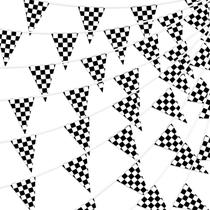 Banner de Bandeira RUBFAC 170 Pés - Poliéster Quadriculado Preto e Branco