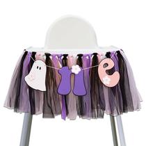 Banner de cadeira alta GIOGUK Halloween Spooky One Little Ghost