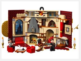 Banner de casa Harry Potter Gryffindor com minifiguras 9+ Banner de casa Harry Potter Gryffindor com minifiguras 9+