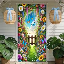 Banner de decoração de primavera Nuxovilar Flower Arch & Gate Design