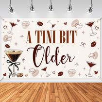 Banner de decorações de festa Avezano A Tini Bit Older Martini Banner de decorações de festa Avezano A Tini Bit Older Martini
