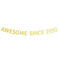 Banner de decorações de festa de aniversário incrível desde 1990 35º
