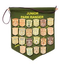 Banner de Exposição de Distintivos Junior Ranger Dream America USA