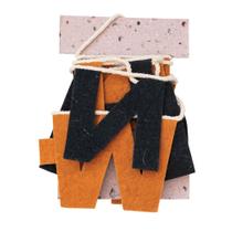 Banner de feltro de lã Creative Co-Op 183 cm Feliz Halloween