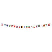 Banner de festa Beistle International Flags 30 cm x 7 m de plástico
