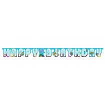 Banner de festa Creative Converting Ocean Feliz Aniversário Banner de festa Creative Converting Ocean Feliz Aniversário