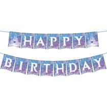 Banner de Festa Frozen - Tema Floco de Neve de Inverno - OTTPOOM