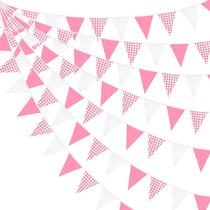 Banner de flâmula rosa/blume, xadrez, rosa choque, 10m Banner de flâmula rosa/blume, xadrez, rosa choque, 10m