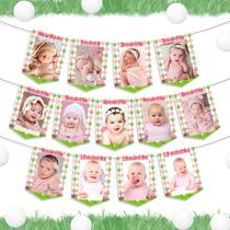 Banner de fotos Funmemoir Hole in One Golf 1st Birthday Girl