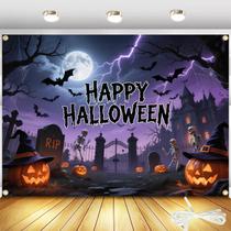 Banner de Halloween Gaofly Large 208cm x 152cm com fita