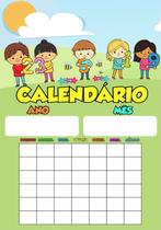 Banner de Lona Educativo Calendário Dia Mês Ano - 70x55cm Banner de Lona Educativo Calendário Dia Mês Ano - 70x55cm