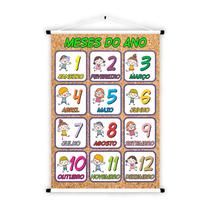 Banner de Lona Educativo Meses do Ano - 85x60cm Banner de Lona Educativo Meses do Ano - 85x60cm