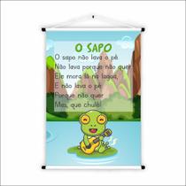 Banner de Lona Educativo O Sapo - 85x60cm Banner de Lona Educativo O Sapo - 85x60cm