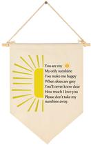 Banner de lona FYSIA 39x28cm para decoração de parede de berçário