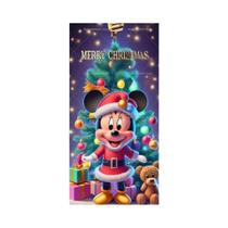 Banner De Natal Da Disney Mickey Minnie Para Porta, Decoração Interna E Externa Para Festas