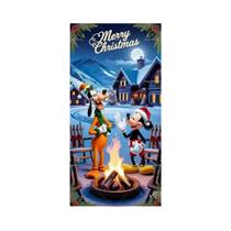 Banner De Natal Da Disney Mickey Minnie Para Porta, Decoração Interna E Externa Para Festas Banner De Natal Da Disney Mickey Minnie Para Porta, Decoração Interna E Externa Para Festas